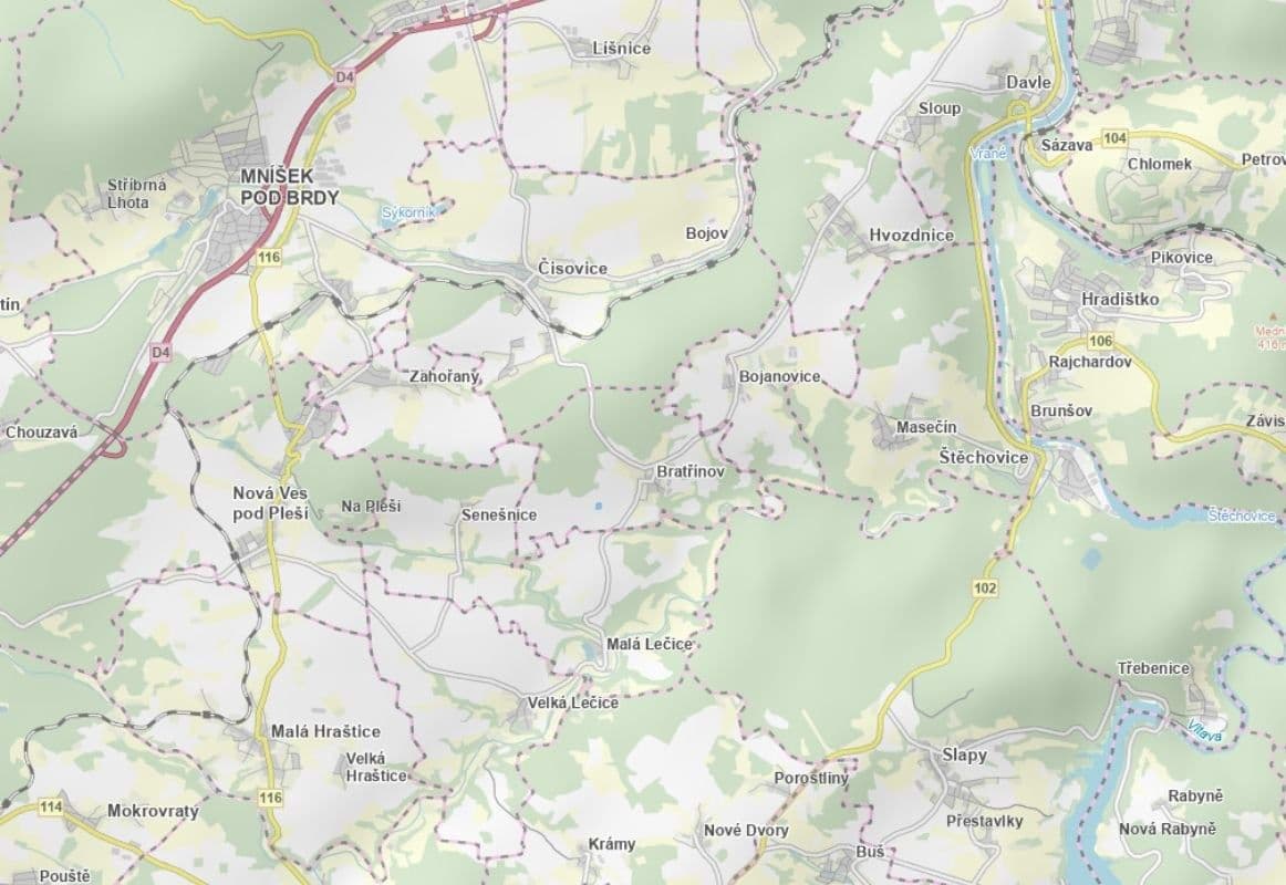 Prodej pozemku 8.237 m², Bratřínov, Středočeský kraj Prodej pozemku 8.237 m², Bratřínov, Středočeský kraj