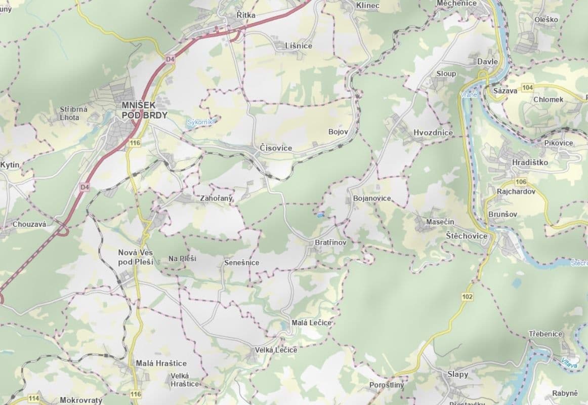 Prodej pozemku 10.628 m², Bratřínov, Středočeský kraj Prodej pozemku 10.628 m², Bratřínov, Středočeský kraj