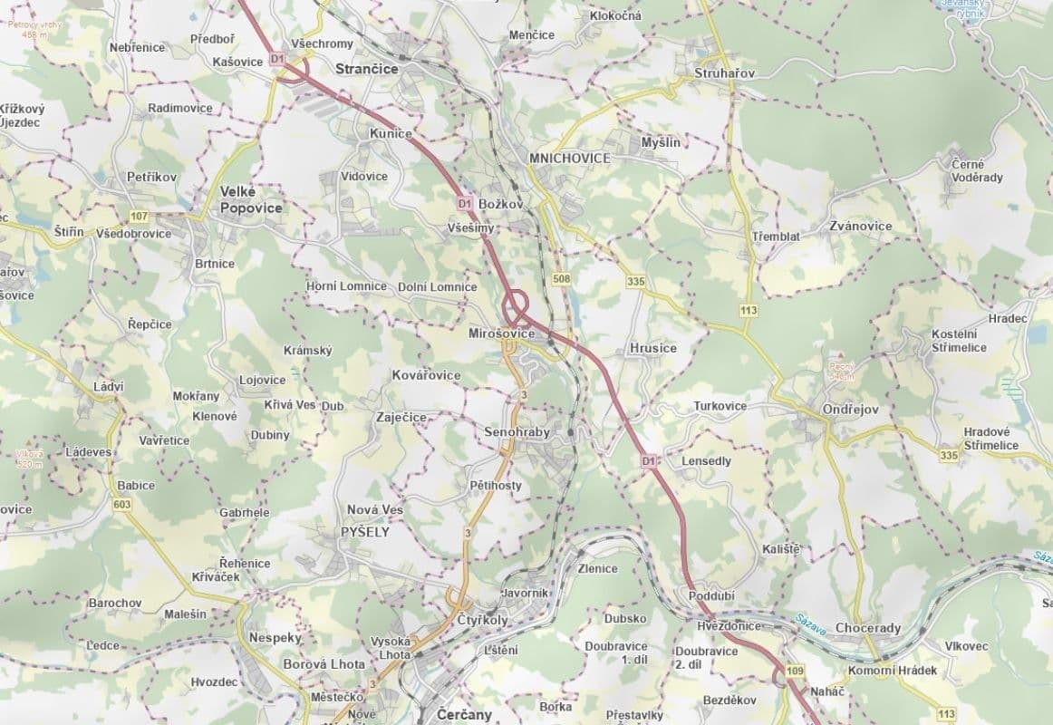 Prodej pozemku 9.343 m², Mirošovice, Středočeský kraj Prodej pozemku 9.343 m², Mirošovice, Středočeský kraj