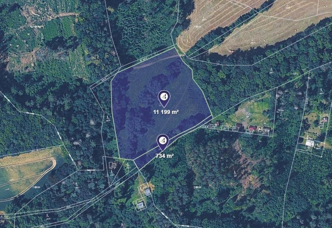 Prodej pozemku 11.933 m², Mirošovice, Středočeský kraj Prodej pozemku 11.933 m², Mirošovice, Středočeský kraj