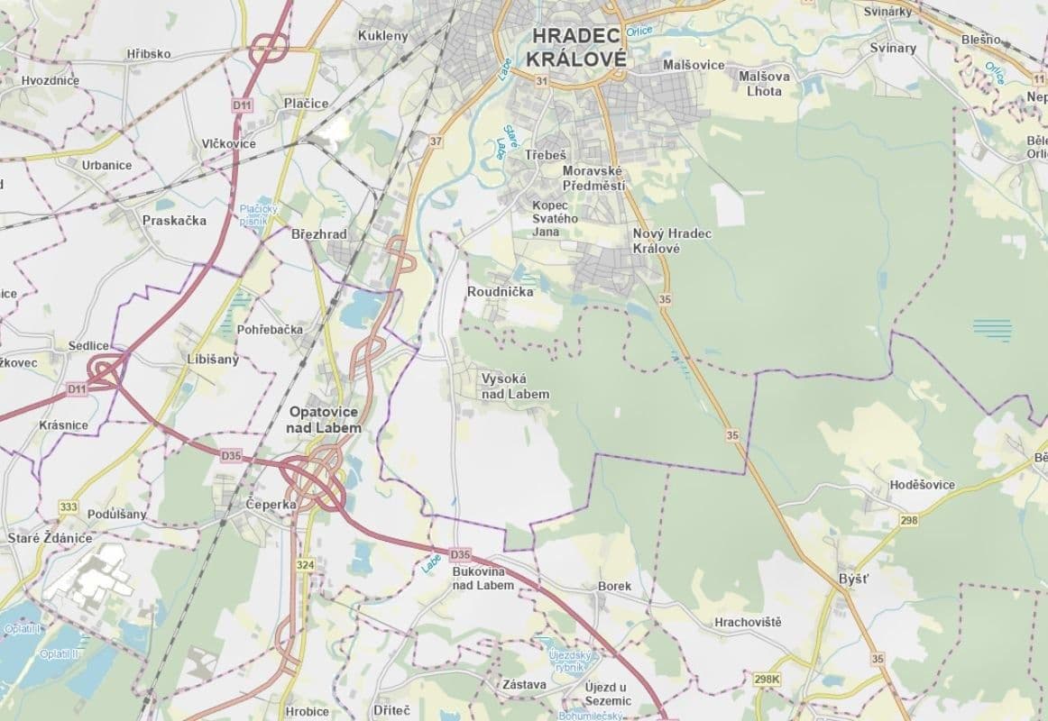 Prodej pozemku 3.223 m², Vysoká nad Labem, Královéhradecký kraj Prodej pozemku 3.223 m², Vysoká nad Labem, Královéhradecký kraj