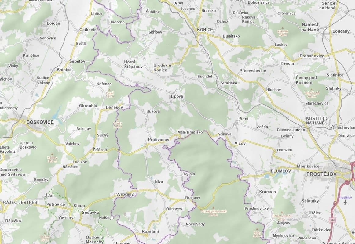 Prodej pozemku 1.639 m², Protivanov, Olomoucký kraj Prodej pozemku 1.639 m², Protivanov, Olomoucký kraj