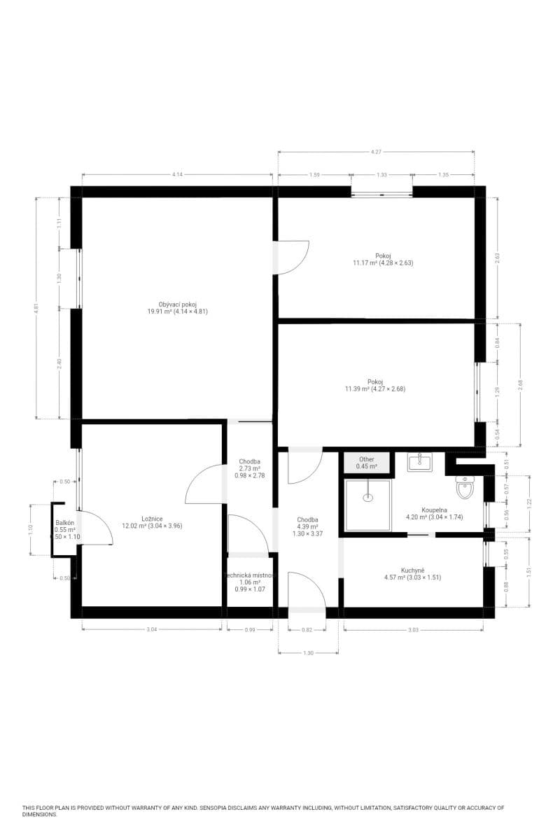 Prodej bytu 4+1 72 m², Husitská, Hranice, Olomoucký kraj Prodej bytu 4+1 72 m², Husitská, Hranice, Olomoucký kraj