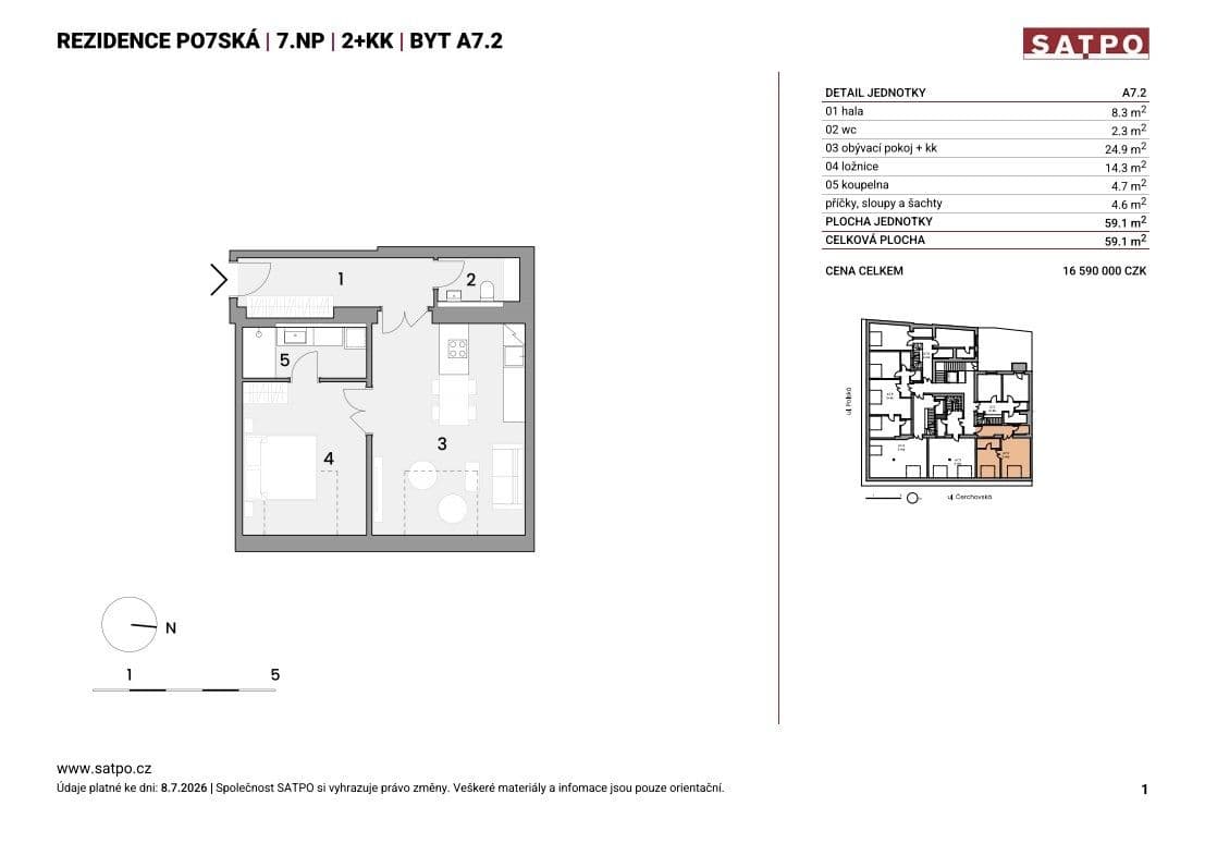 Prodej bytu 2+kk 56 m², Polská, Praha, Praha Prodej bytu 2+kk 56 m², Polská, Praha, Praha