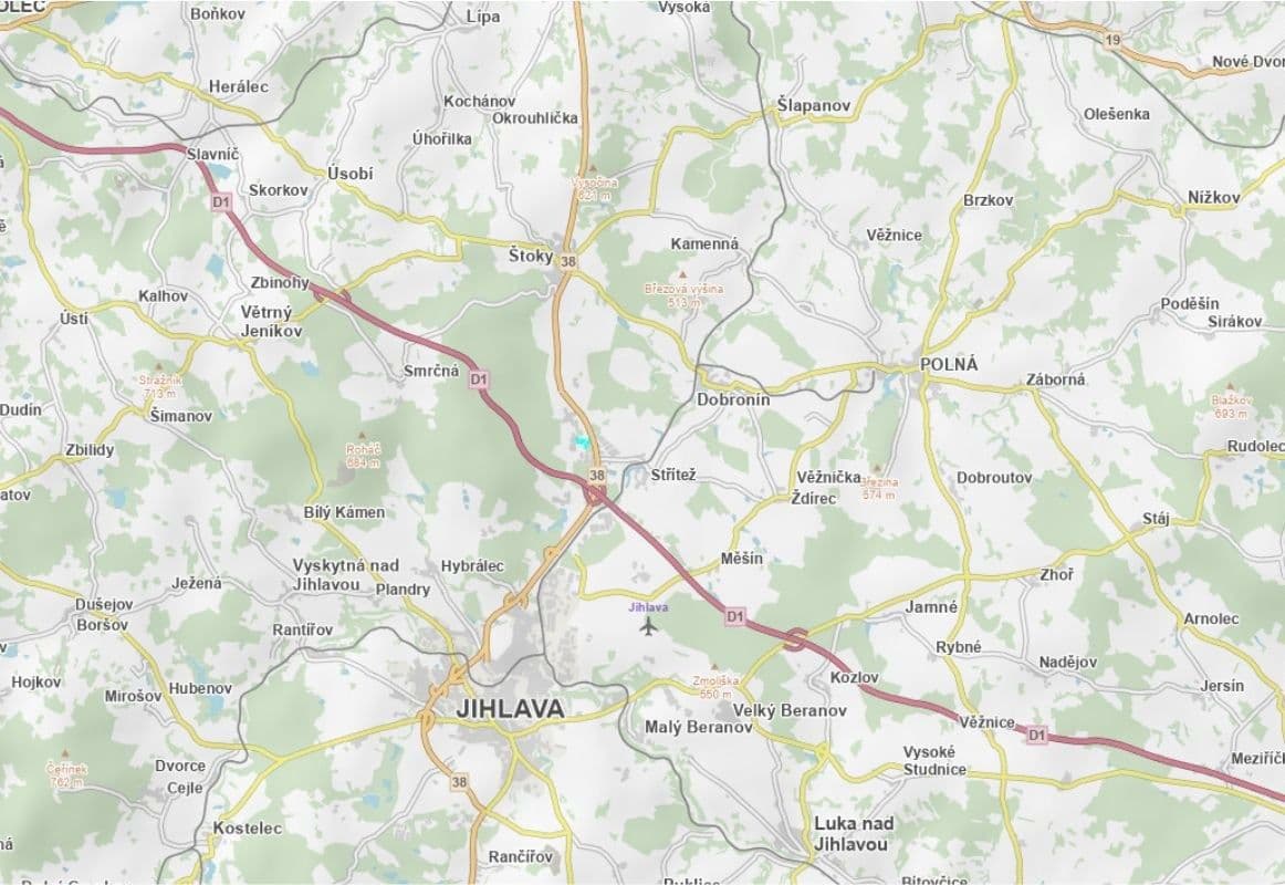 Prodej pozemku 42.972 m², Jihlava, Kraj Vysočina Prodej pozemku 42.972 m², Jihlava, Kraj Vysočina