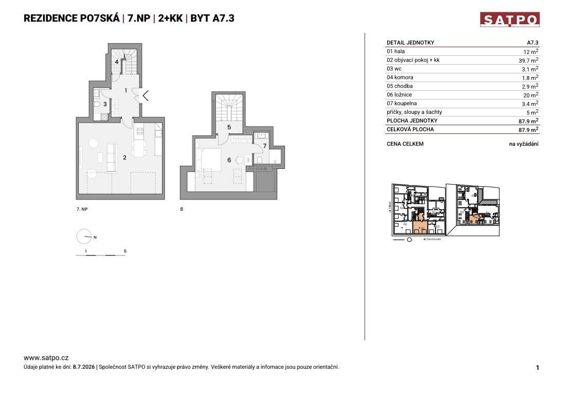 Prodej bytu 2+kk 82 m², Polská, Praha, Praha Prodej bytu 2+kk 82 m², Polská, Praha, Praha