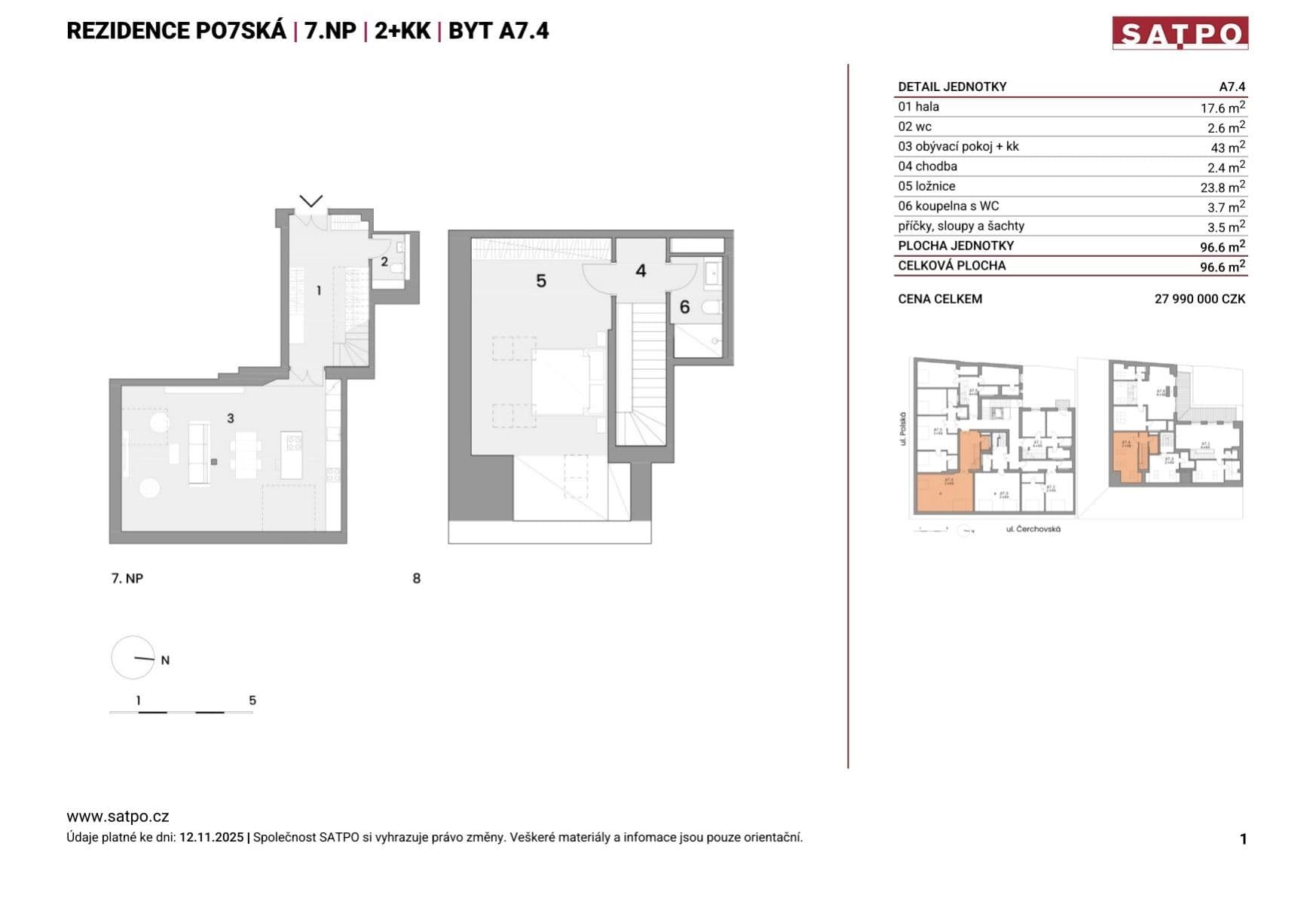 Prodej bytu 2+kk 97 m², Polská, Praha, Praha Prodej bytu 2+kk 97 m², Polská, Praha, Praha