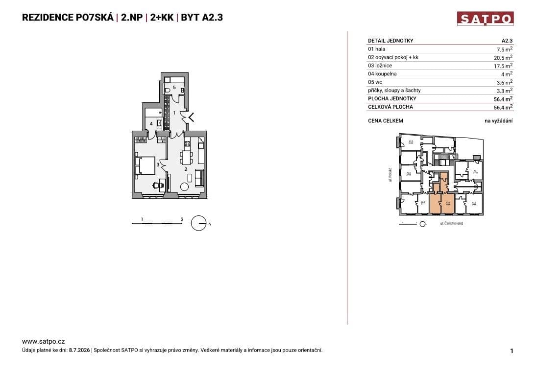 Prodej bytu 2+kk 58 m², Polská, Praha, Praha Prodej bytu 2+kk 58 m², Polská, Praha, Praha