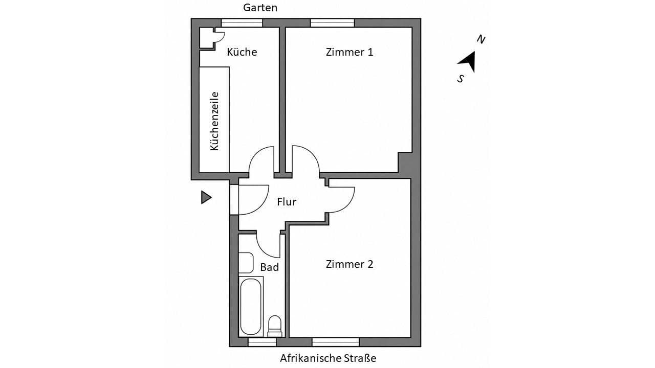 Prodej bytu 2+1 50 m², Afrikanische Straße, Berlin, Berlín Prodej bytu 2+1 50 m², Afrikanische Straße, Berlin, Berlín