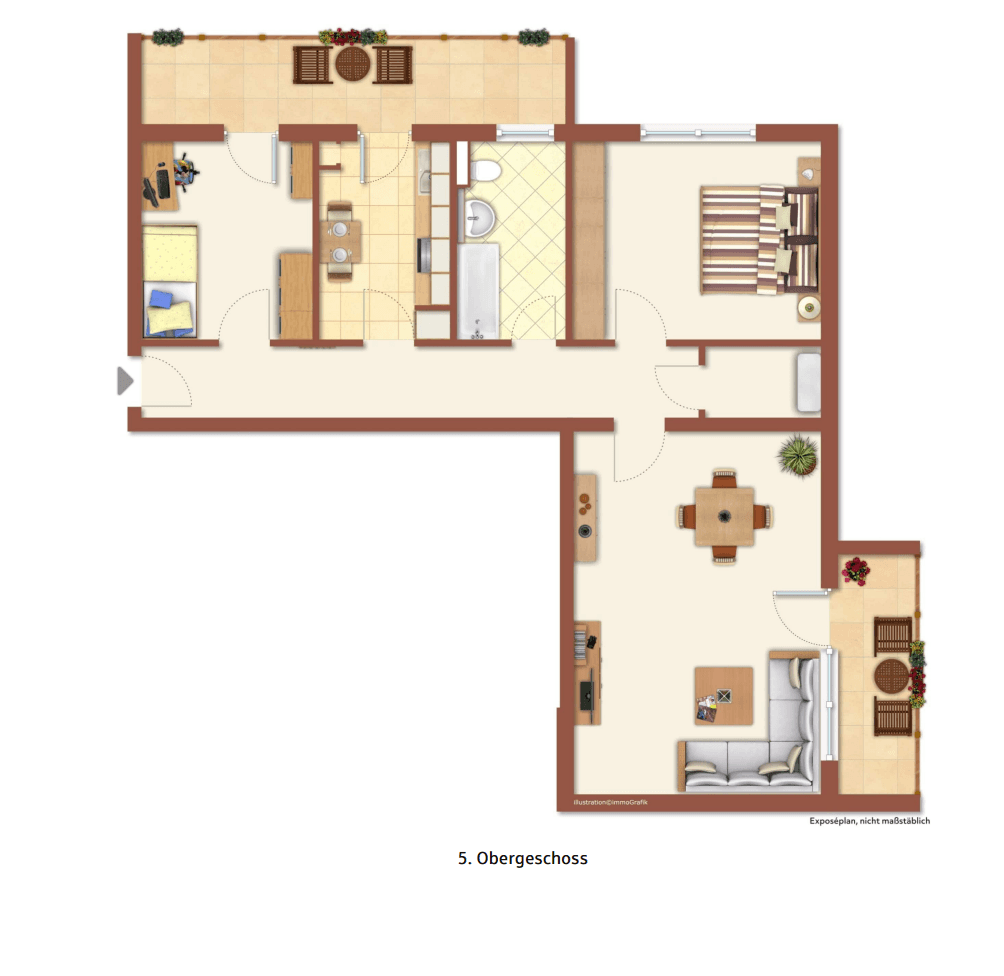 Pronájem bytu 3+1 87 m², Marktstraße 309, Krefeld, Severní Porýní-Vestfálsko Pronájem bytu 3+1 87 m², Marktstraße 309, Krefeld, Severní Porýní-Vestfálsko