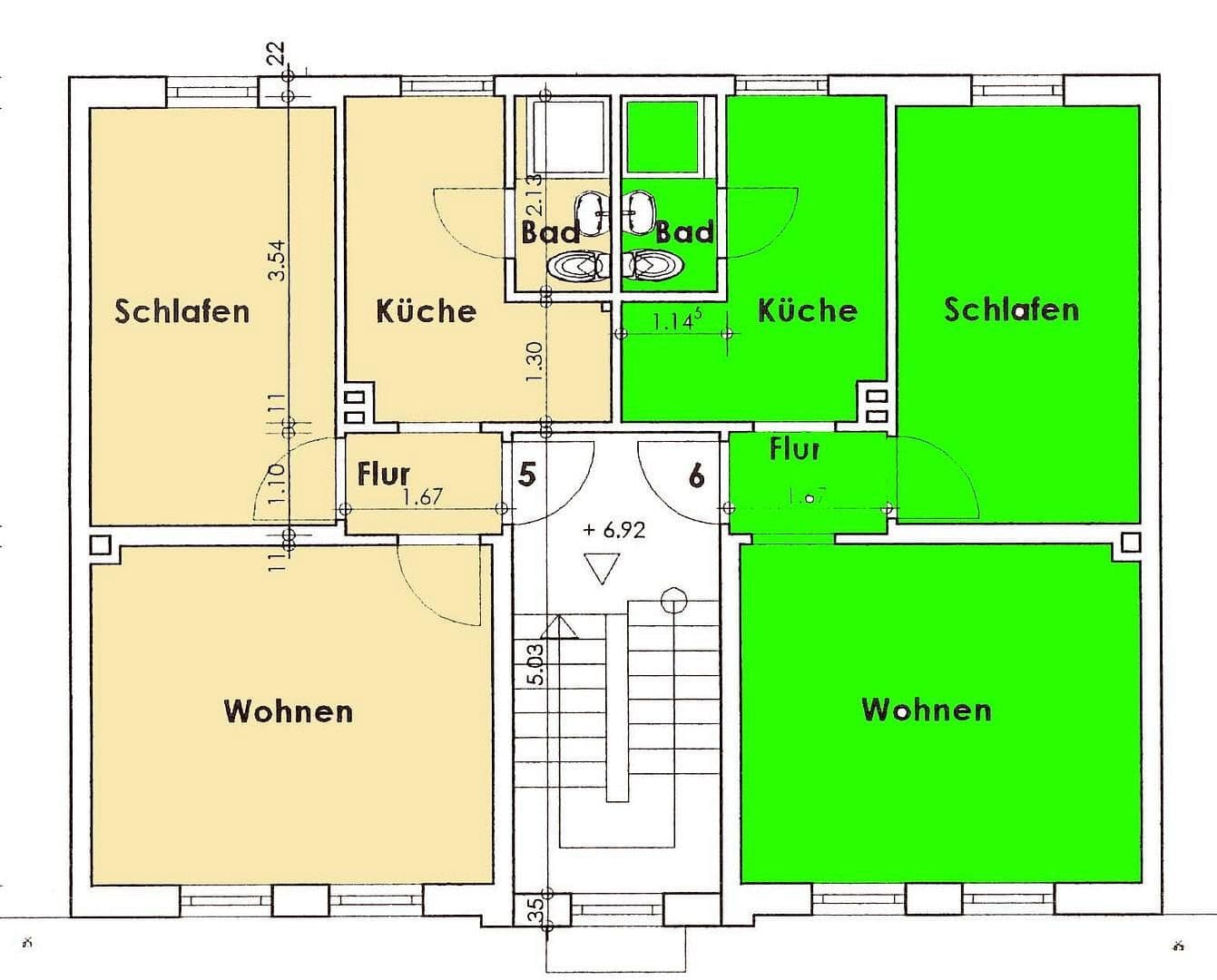 Pronájem bytu 2+1 40 m², Bauer Landstraße 32, Flensburg, Šlesvicko-Holštýnsko Pronájem bytu 2+1 40 m², Bauer Landstraße 32, Flensburg, Šlesvicko-Holštýnsko
