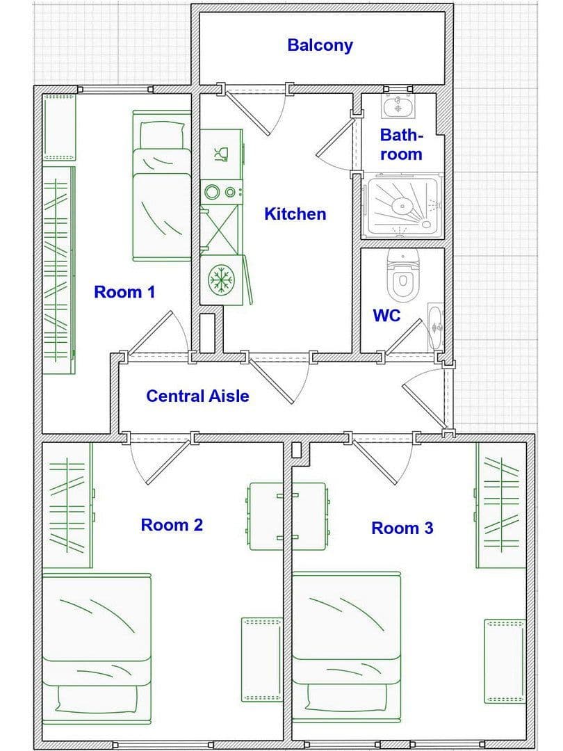 Prodej bytu 3+1 54 m², Juvenellstraße 22, Nürnberg, Bavorsko Prodej bytu 3+1 54 m², Juvenellstraße 22, Nürnberg, Bavorsko