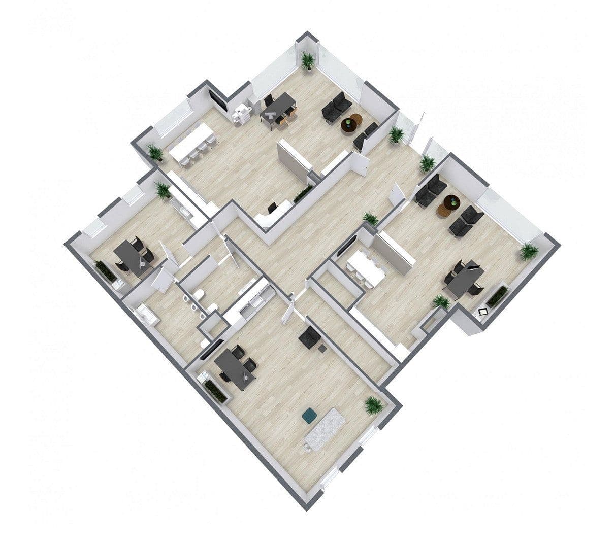 Pronájem kanceláře 250 m², Klosterlechfeld, Bavorsko Pronájem kanceláře 250 m², Klosterlechfeld, Bavorsko