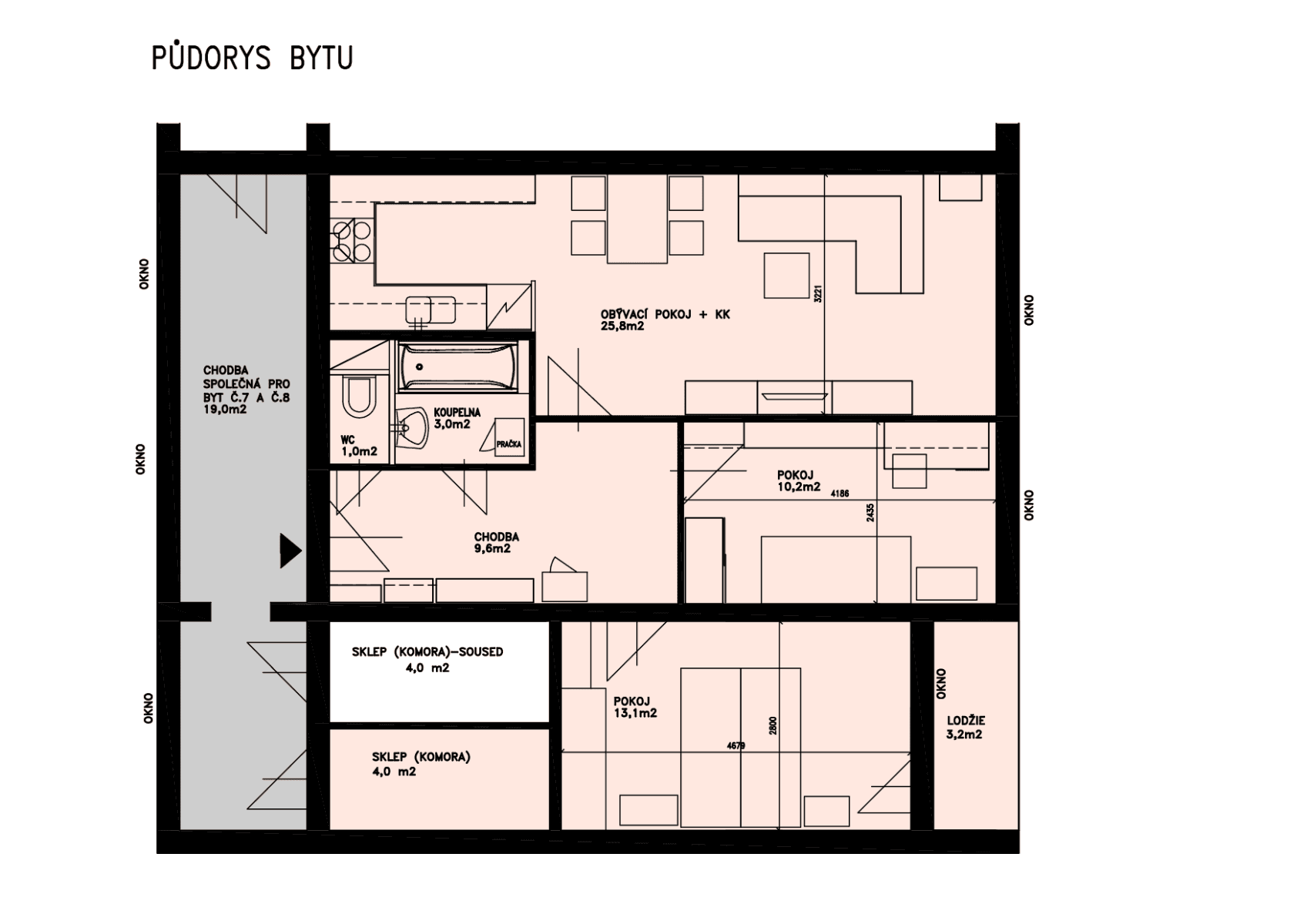 Prodej bytu 3+kk 67 m², Hausmannova, Praha, Praha Prodej bytu 3+kk 67 m², Hausmannova, Praha, Praha