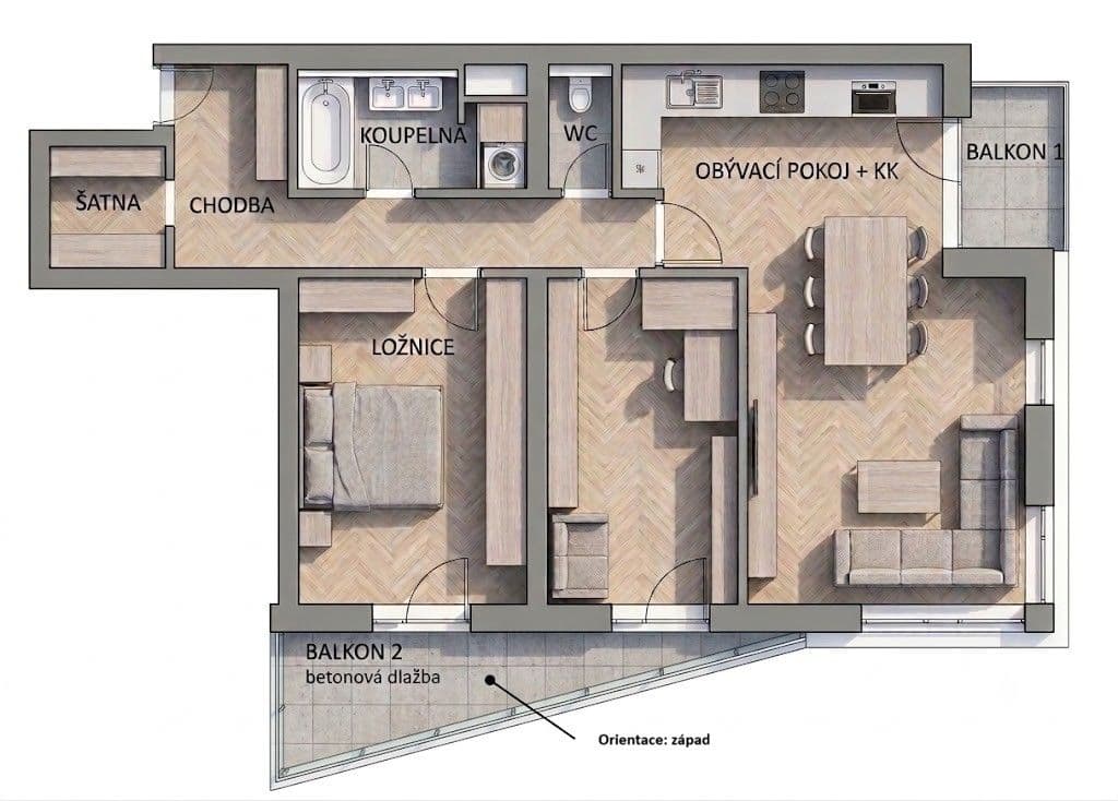 Prodej bytu 3+kk 99 m², U Sportovní školy, Pardubice, Pardubický kraj Prodej bytu 3+kk 99 m², U Sportovní školy, Pardubice, Pardubický kraj