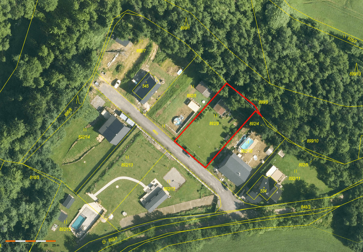 Prodej pozemku 768 m², Krásná Hora nad Vltavou, Středočeský kraj Prodej pozemku 768 m², Krásná Hora nad Vltavou, Středočeský kraj