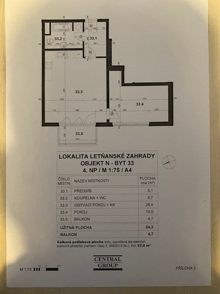 Prodej bytu 2+kk 57 m², Hlučkova, Praha, Praha Prodej bytu 2+kk 57 m², Hlučkova, Praha, Praha