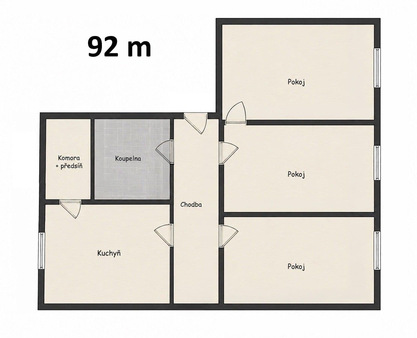Pronájem bytu 3+1 92 m², Jana Zajíce, Praha, Praha Pronájem bytu 3+1 92 m², Jana Zajíce, Praha, Praha