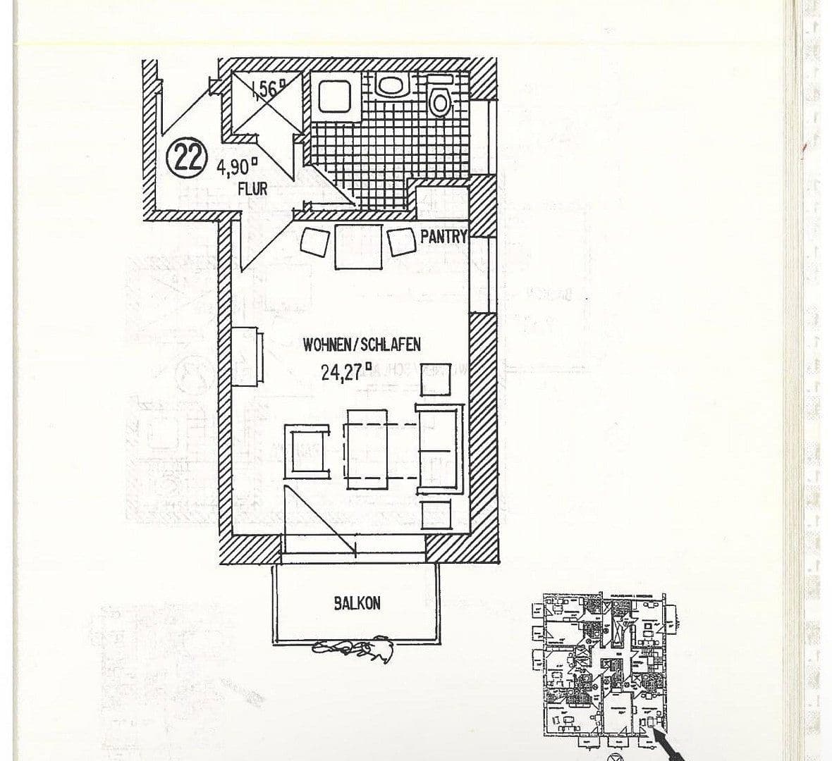 Pronájem bytu 1+kk 39 m², Papenburg 2a, Lüneburg, Dolní Sasko Pronájem bytu 1+kk 39 m², Papenburg 2a, Lüneburg, Dolní Sasko