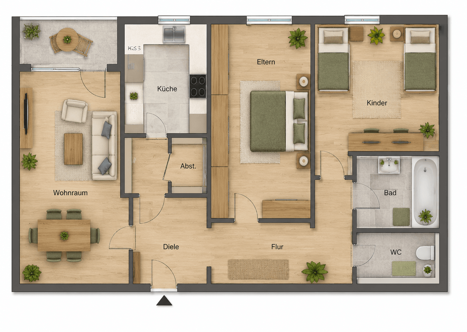 Prodej bytu 3+1 82 m², Herrenbachstrasse, Augsburg, Bavorsko Prodej bytu 3+1 82 m², Herrenbachstrasse, Augsburg, Bavorsko