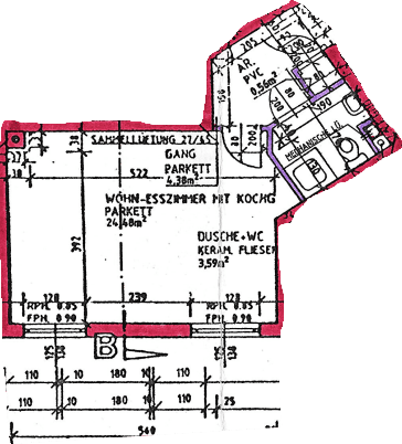Pronájem bytu 1+1 33 m², Burghardtgasse 1, Wien, Wien Pronájem bytu 1+1 33 m², Burghardtgasse 1, Wien, Wien