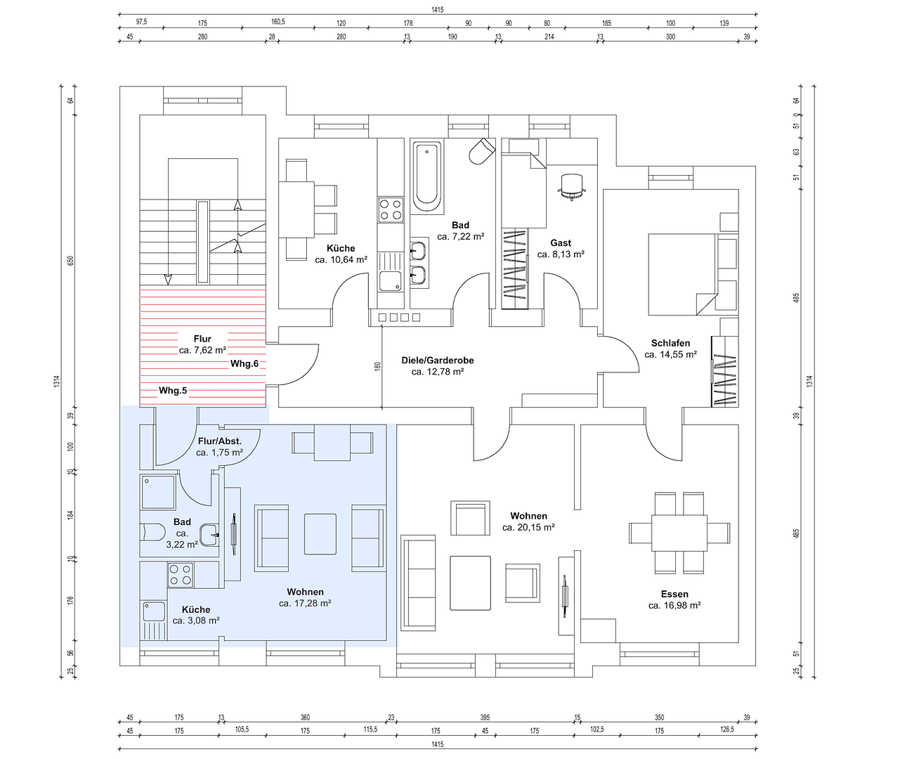 Prodej bytu 1+1 26 m², Lessingstraße 4, Schkeuditz, Sasko Prodej bytu 1+1 26 m², Lessingstraße 4, Schkeuditz, Sasko