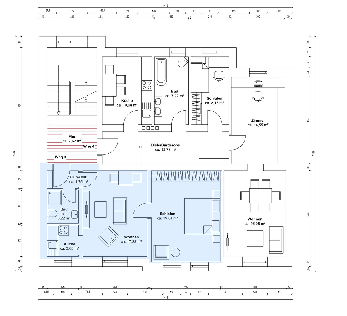 Prodej bytu 2+1 45 m², Lessingstraße 4, Schkeuditz, Sasko Prodej bytu 2+1 45 m², Lessingstraße 4, Schkeuditz, Sasko