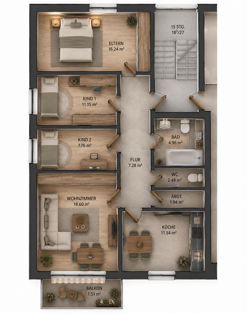 Prodej bytu 4+1 84 m², Herford, Severní Porýní-Vestfálsko Prodej bytu 4+1 84 m², Herford, Severní Porýní-Vestfálsko
