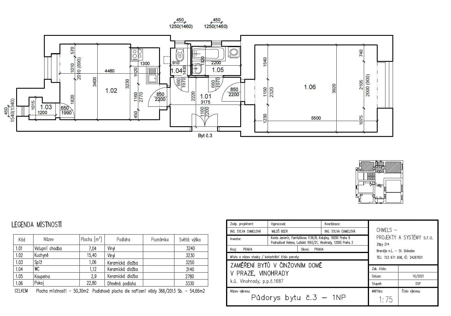 Pronájem bytu 2+kk 50 m², Lužická, Praha, Praha Pronájem bytu 2+kk 50 m², Lužická, Praha, Praha