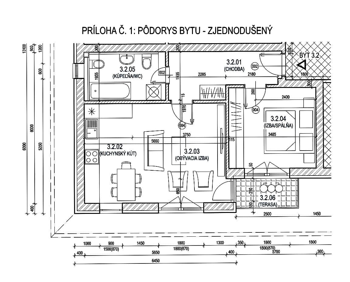 Prodej bytu 2+1 50 m², Kyselica, Trnavský kraj Prodej bytu 2+1 50 m², Kyselica, Trnavský kraj