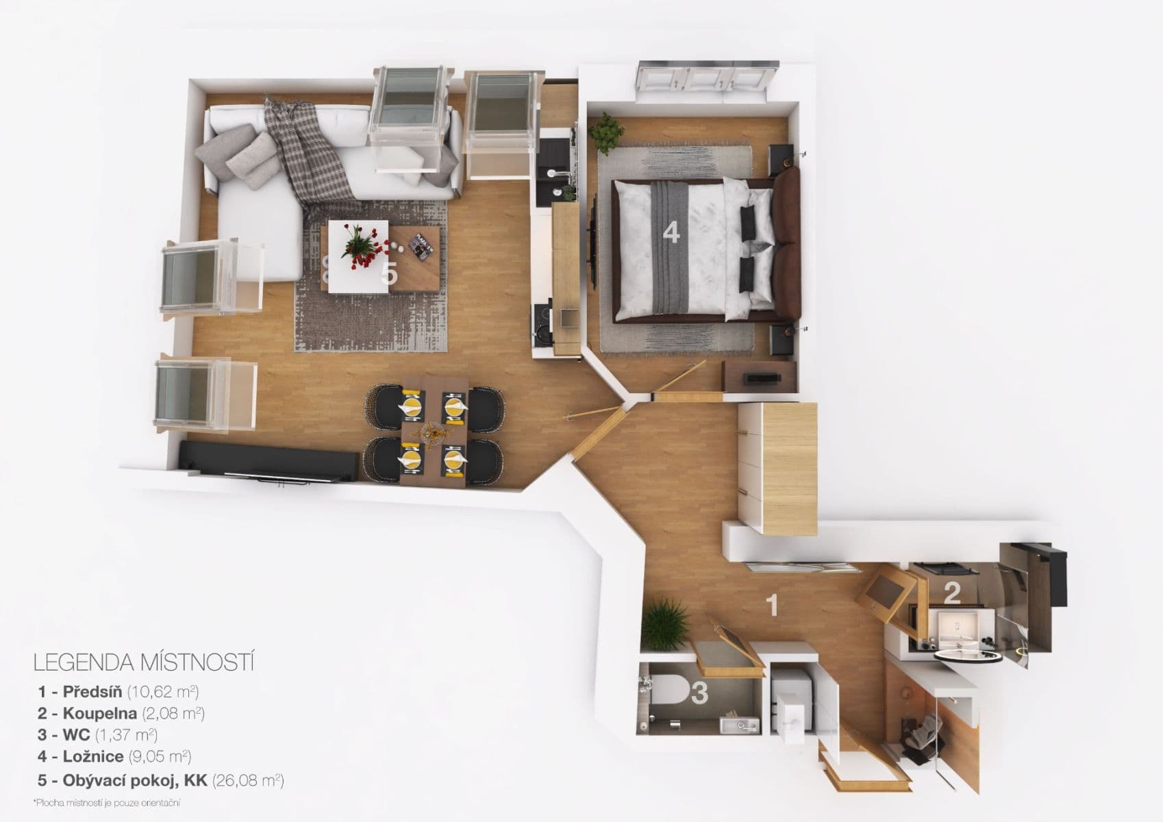 Prodej bytu 2+kk 51 m², Žerotínova, Praha, Praha Prodej bytu 2+kk 51 m², Žerotínova, Praha, Praha