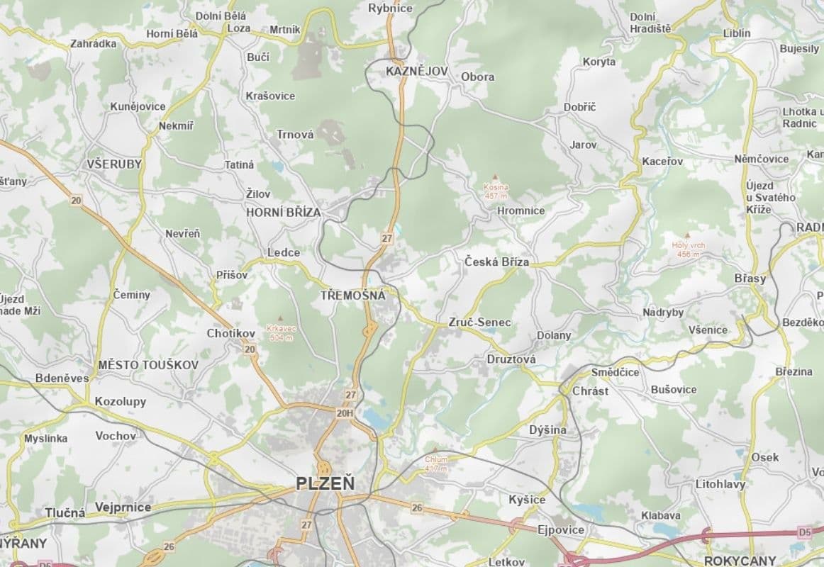 Prodej pozemku 1.861 m², Třemošná, Plzeňský kraj Prodej pozemku 1.861 m², Třemošná, Plzeňský kraj