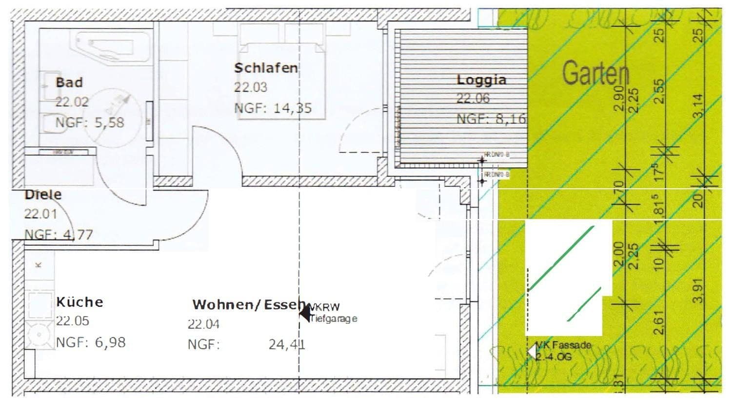 Pronájem bytu 2+1 60 m², Schönbrunner Str. 19 A, Landshut, Bavorsko Pronájem bytu 2+1 60 m², Schönbrunner Str. 19 A, Landshut, Bavorsko