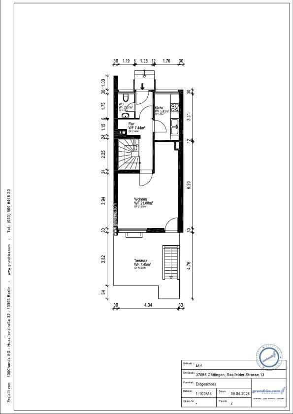 Prodej domu 104 m², pozemek 135 m², Saalfelder Strasse, Göttingen, Dolní Sasko Prodej domu 104 m², pozemek 135 m², Saalfelder Strasse, Göttingen, Dolní Sasko