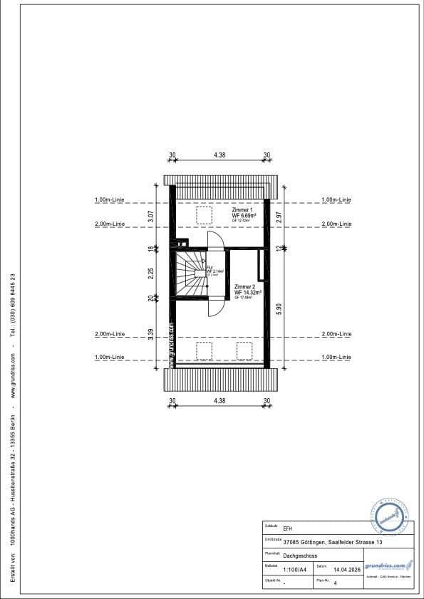 Prodej domu 104 m², pozemek 135 m², Saalfelder Strasse, Göttingen, Dolní Sasko Prodej domu 104 m², pozemek 135 m², Saalfelder Strasse, Göttingen, Dolní Sasko
