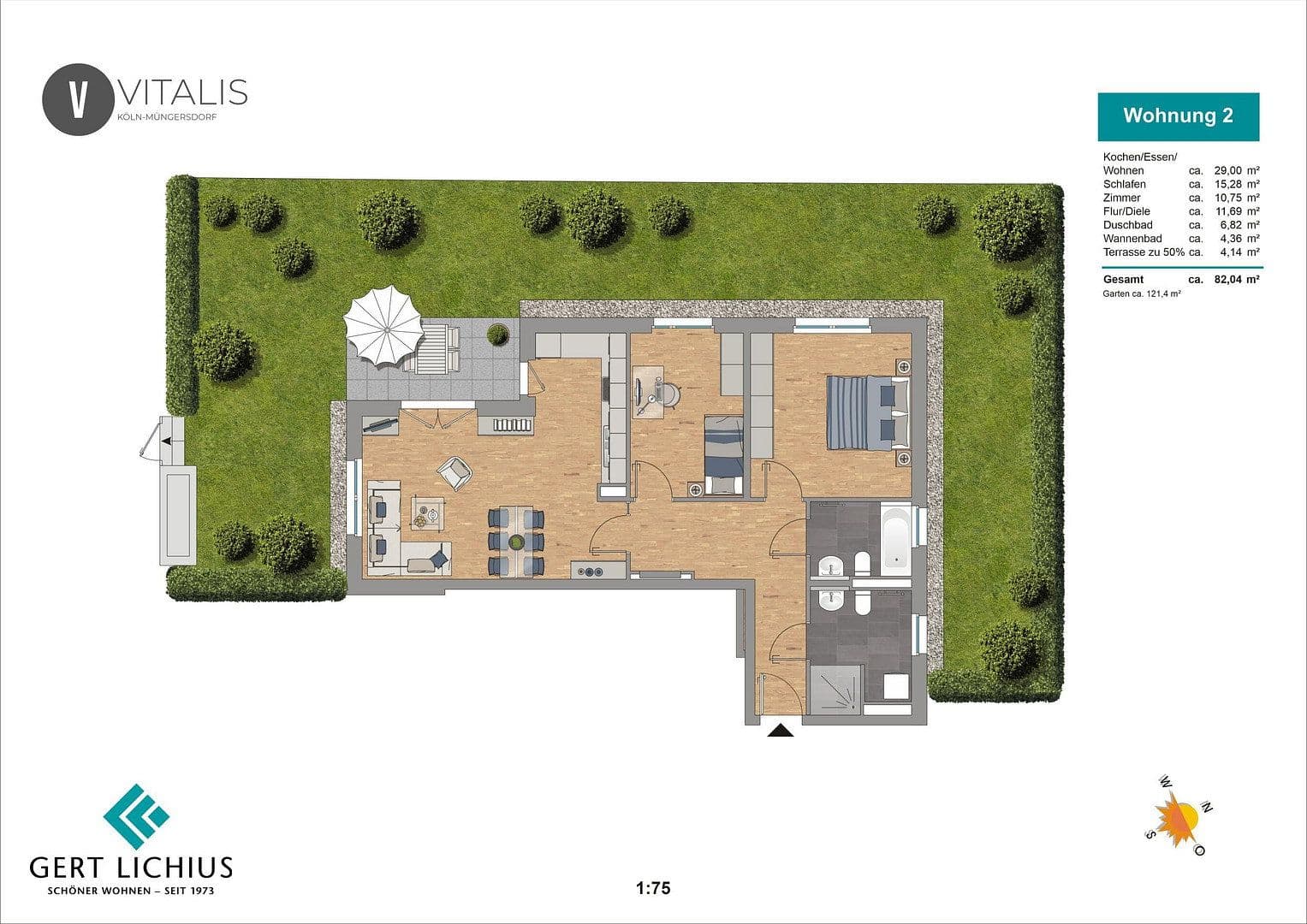 Prodej bytu 3+1 83 m², Vitalisstraße 361a, Köln, Severní Porýní-Vestfálsko Prodej bytu 3+1 83 m², Vitalisstraße 361a, Köln, Severní Porýní-Vestfálsko