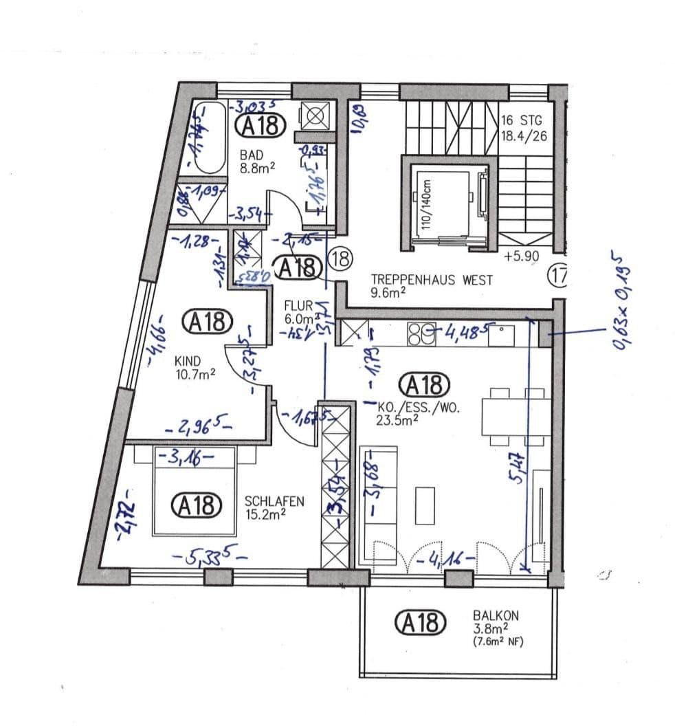 Pronájem bytu 3+1 68 m², Schillerstraße 22b, Dachau, Bavorsko Pronájem bytu 3+1 68 m², Schillerstraße 22b, Dachau, Bavorsko