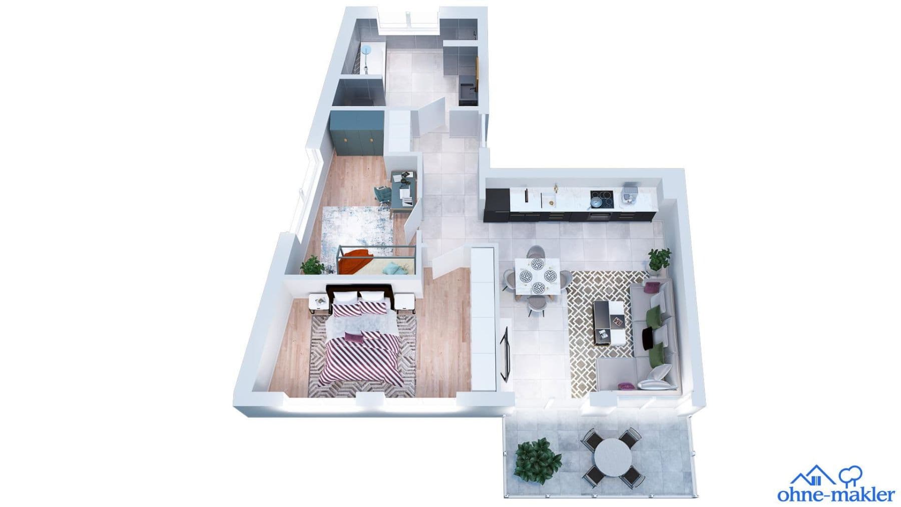 Pronájem bytu 3+1 68 m², Schillerstraße 22b, Dachau, Bavorsko Pronájem bytu 3+1 68 m², Schillerstraße 22b, Dachau, Bavorsko