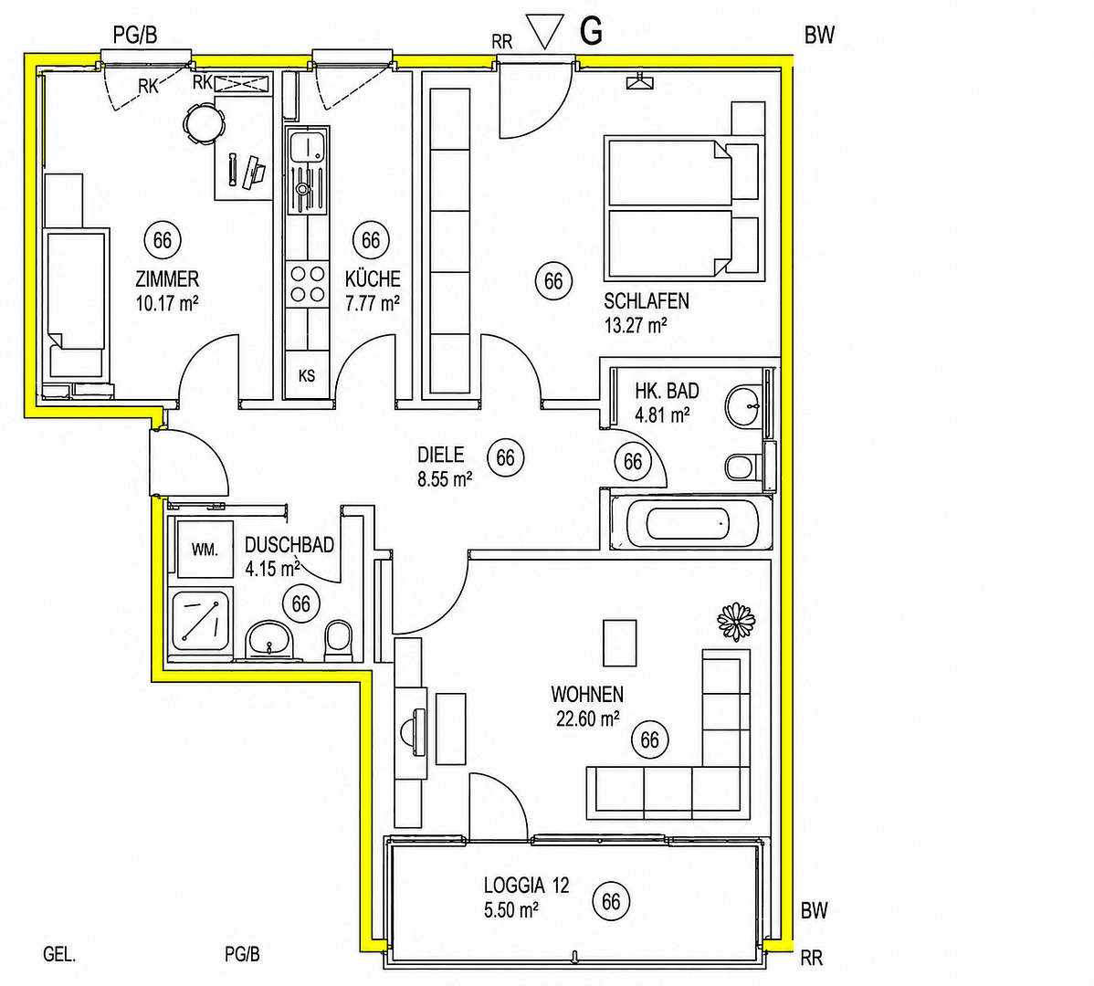 Prodej bytu 3+1 76 m², München, Bavorsko Prodej bytu 3+1 76 m², München, Bavorsko