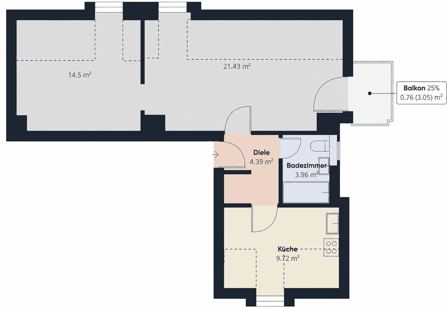 Pronájem bytu 2+1 54 m², Ebersberg, Bavorsko Pronájem bytu 2+1 54 m², Ebersberg, Bavorsko