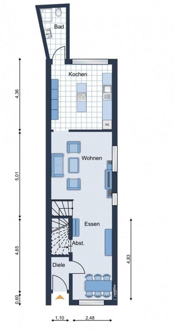 Pronájem bytu 1+1 45 m², Westerstraße 20, Wolfsburg, Dolní Sasko Pronájem bytu 1+1 45 m², Westerstraße 20, Wolfsburg, Dolní Sasko