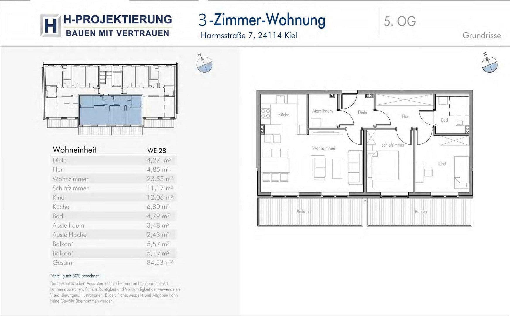 Prodej bytu 3+1 85 m², Harmsstraße 7, Kiel, Šlesvicko-Holštýnsko Prodej bytu 3+1 85 m², Harmsstraße 7, Kiel, Šlesvicko-Holštýnsko