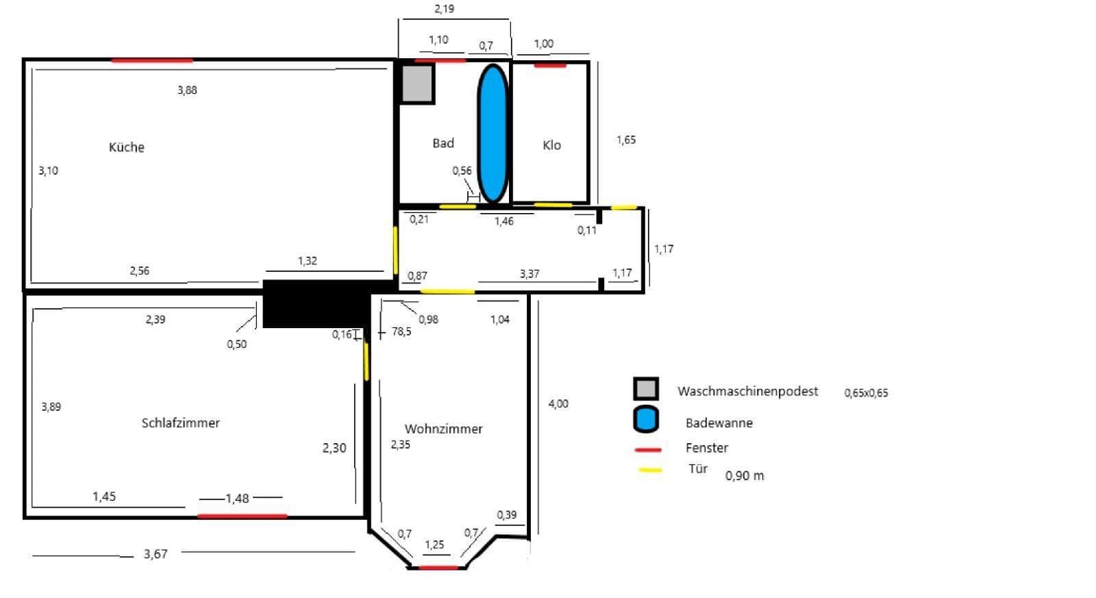 Pronájem bytu 2+1 50 m², Biermannstraße 22, Augsburg, Bavorsko Pronájem bytu 2+1 50 m², Biermannstraße 22, Augsburg, Bavorsko