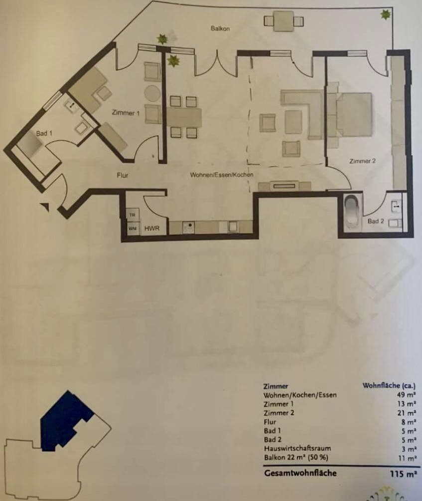 Prodej bytu 3+1 115 m², Platanenallee 9, Aschaffenburg, Bavorsko Prodej bytu 3+1 115 m², Platanenallee 9, Aschaffenburg, Bavorsko