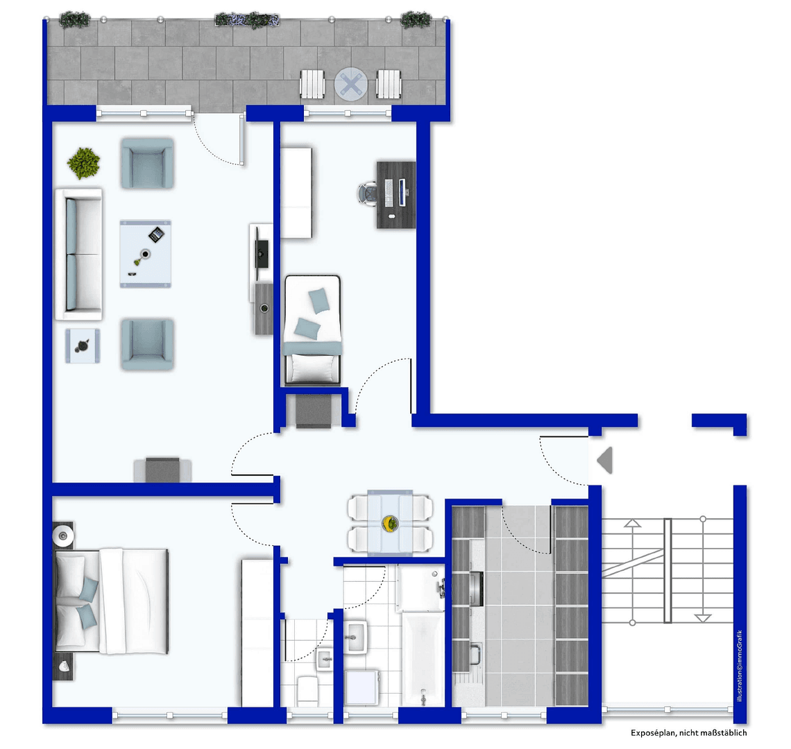 Prodej bytu 3+1 83 m², Wiesenstr., Emmendingen, Bádensko-Württembersko Prodej bytu 3+1 83 m², Wiesenstr., Emmendingen, Bádensko-Württembersko
