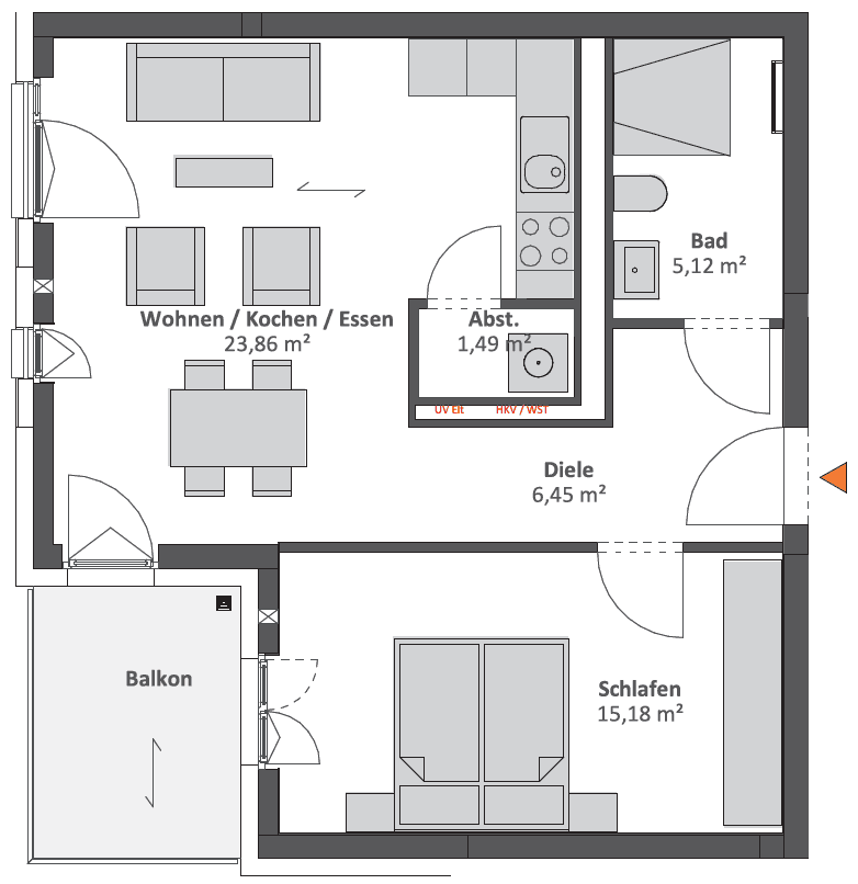 Pronájem bytu 2+1 56 m², Berlin, Berlín Pronájem bytu 2+1 56 m², Berlin, Berlín