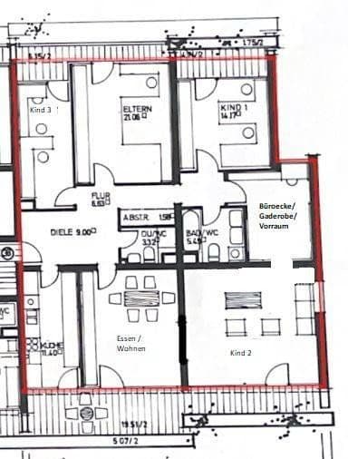 Pronájem bytu 6+1 160 m², Ludwigshafen, Porýní-Falc Pronájem bytu 6+1 160 m², Ludwigshafen, Porýní-Falc