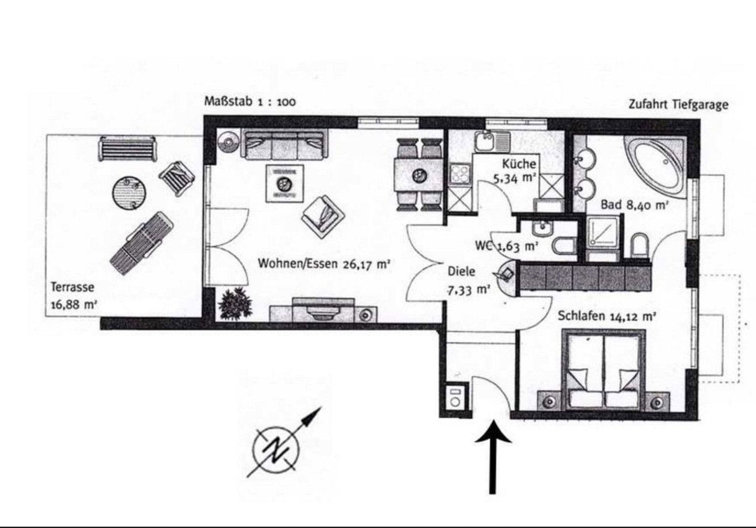 Pronájem bytu 2+1 71 m², München, Bavorsko Pronájem bytu 2+1 71 m², München, Bavorsko