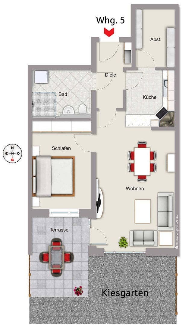 Pronájem bytu 2+kk 71 m², Donaupark 20, Kelheim, Bavorsko Pronájem bytu 2+kk 71 m², Donaupark 20, Kelheim, Bavorsko