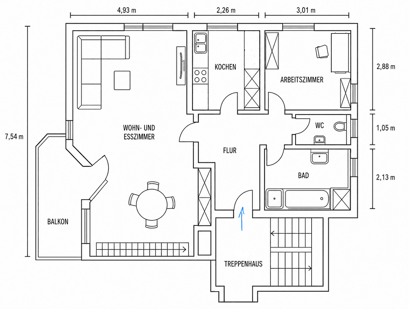 Pronájem bytu 3+1 95 m², Tailfingerstraße 1, Albstadt, Bádensko-Württembersko Pronájem bytu 3+1 95 m², Tailfingerstraße 1, Albstadt, Bádensko-Württembersko